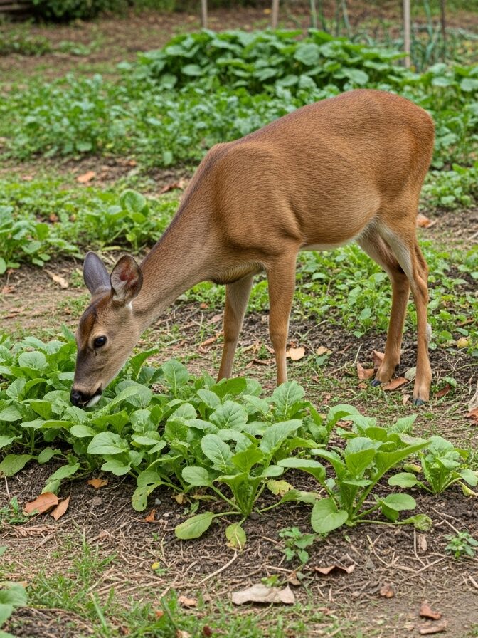Deer Eating Your Garden