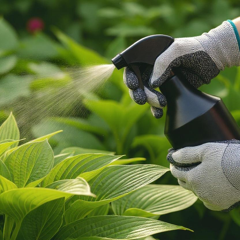 Deer Repellent Spray Application
